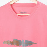 Women's Printed Half Sleeves T-Shirt - Pink, Women T-Shirts & Tops, Chase Value, Chase Value