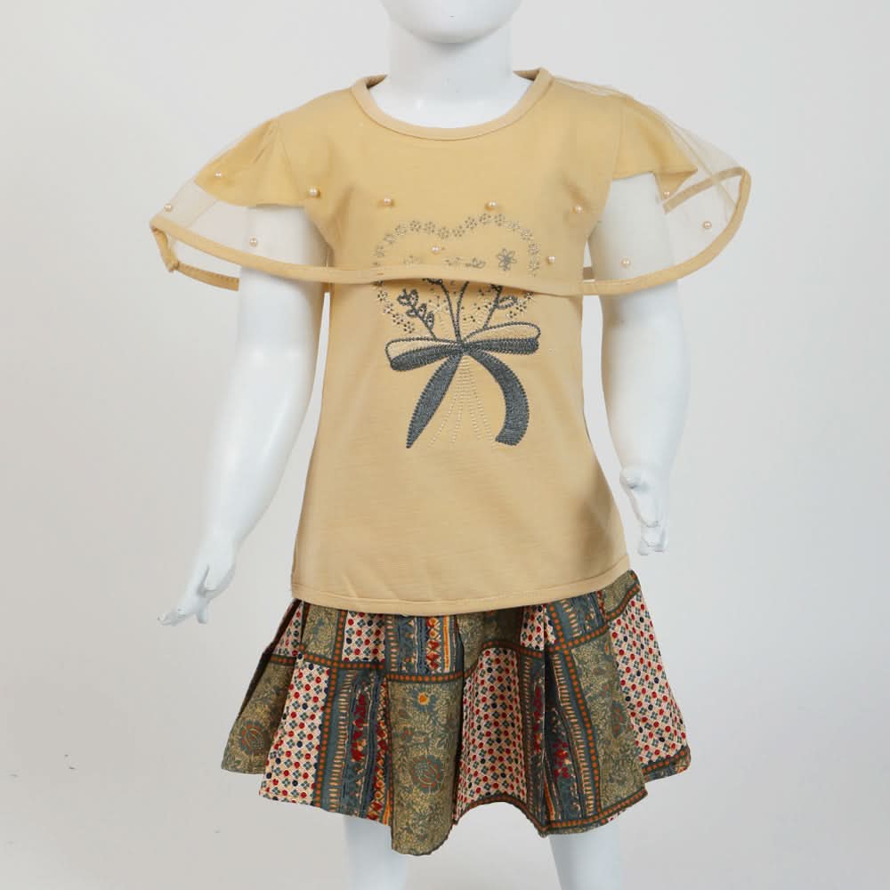 Girls Skirt Suit - Light Brown, Girls Suits, Chase Value, Chase Value