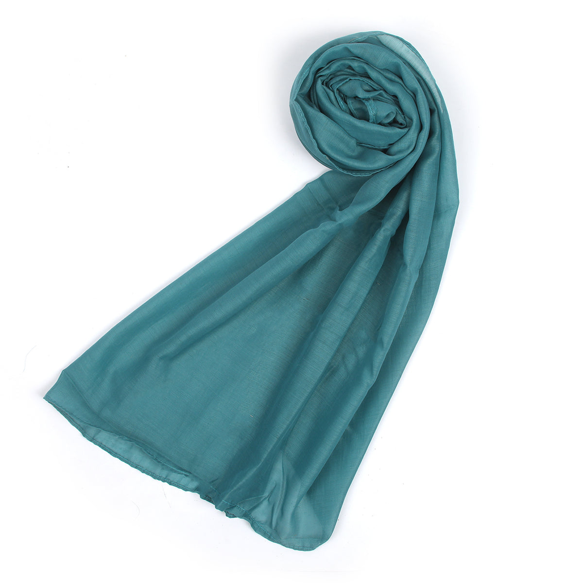 Women's Plain Turkish Stole - Teal, Women Shawls & Scarves, Chase Value, Chase Value