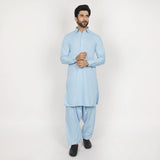 Men's Fancy Shalwar Suit - Sky Blue, Men's Shalwar Kameez, Chase Value, Chase Value