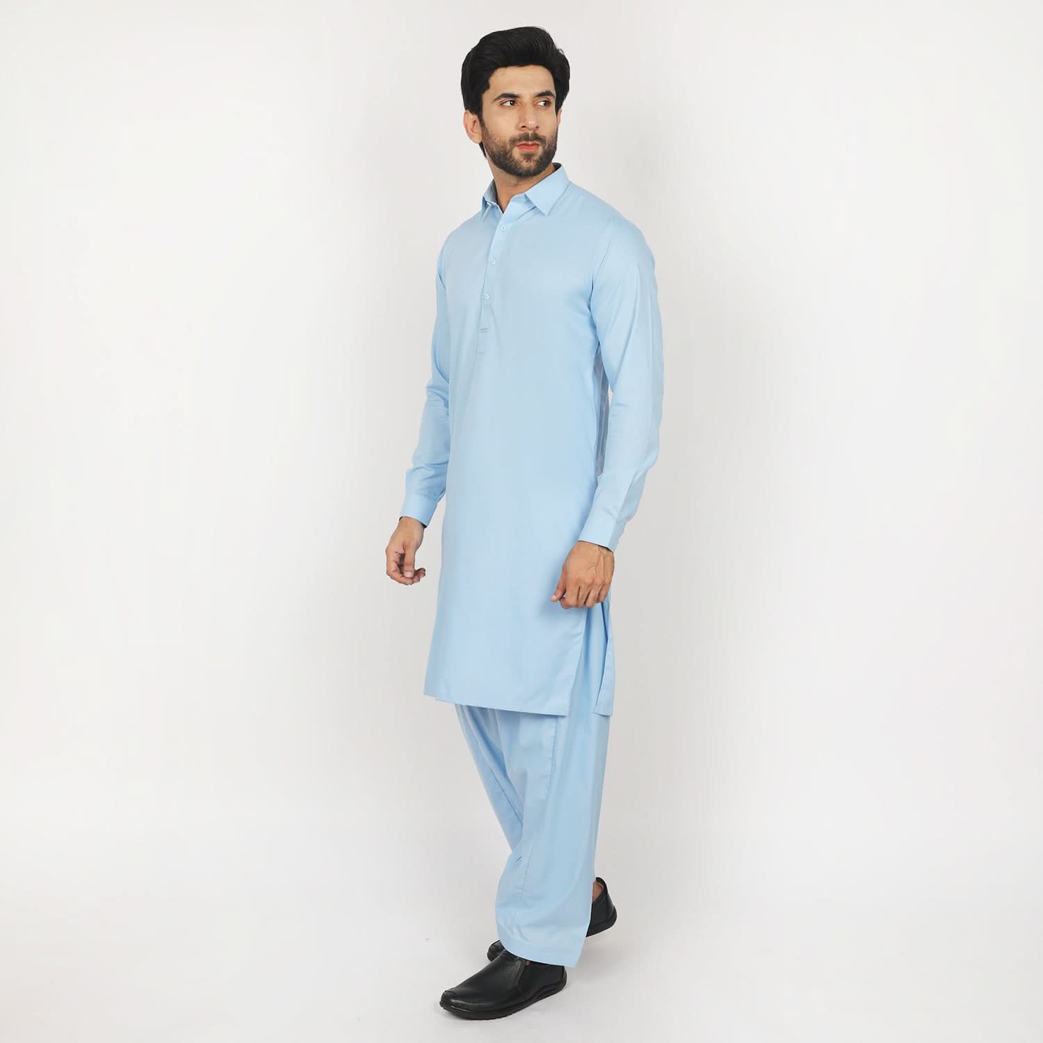 Men's Fancy Shalwar Suit - Sky Blue, Men's Shalwar Kameez, Chase Value, Chase Value