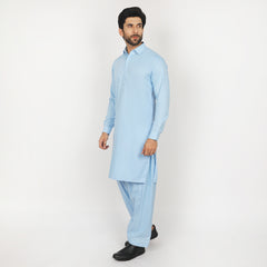 Men's Fancy Shalwar Suit - Sky Blue