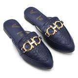 Girls Backless Pump - Blue, Girls Backless Pump, Chase Value, Chase Value