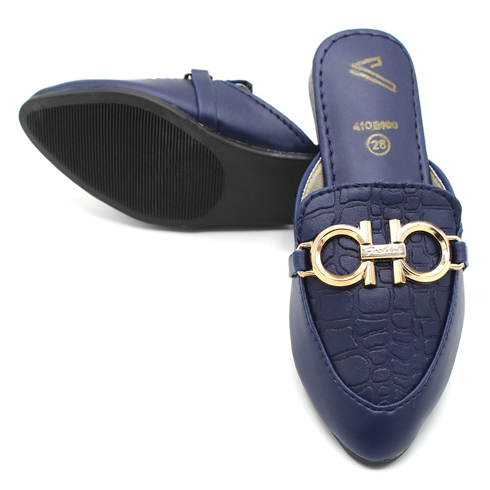 Girls Backless Pump - Blue, Girls Backless Pump, Chase Value, Chase Value