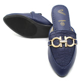 Girls Backless Pump - Blue, Girls Backless Pump, Chase Value, Chase Value