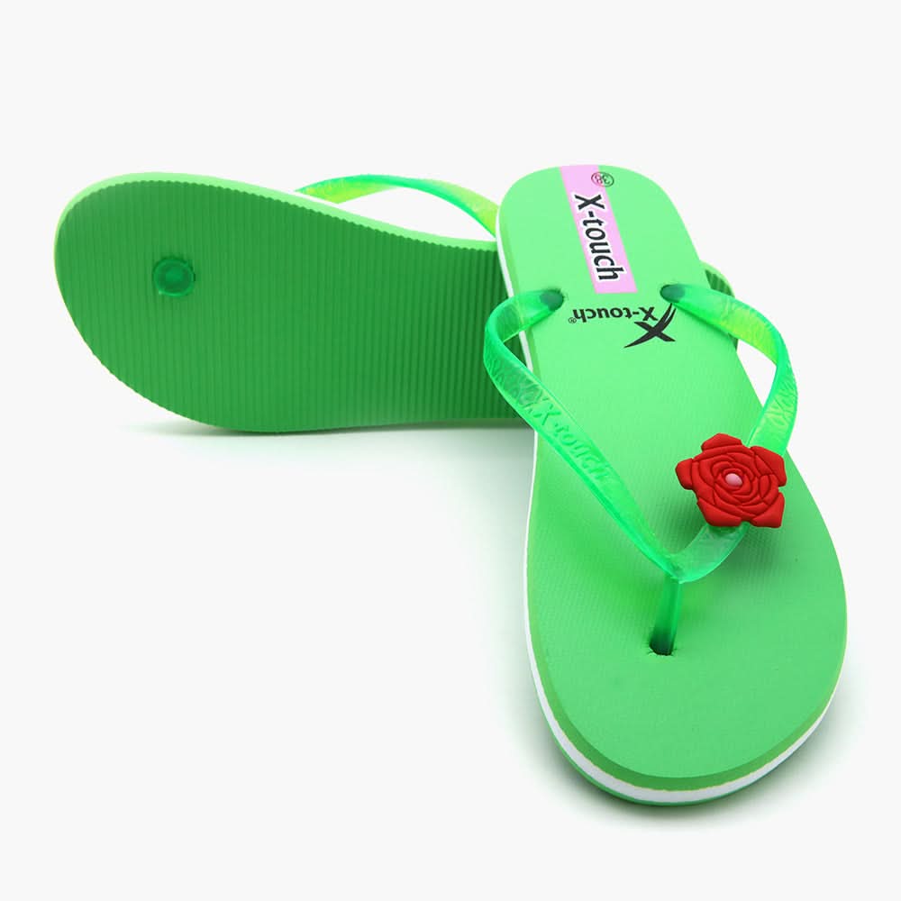 Women's Flip Flop Slipper - Green, Women Slippers, Chase Value, Chase Value