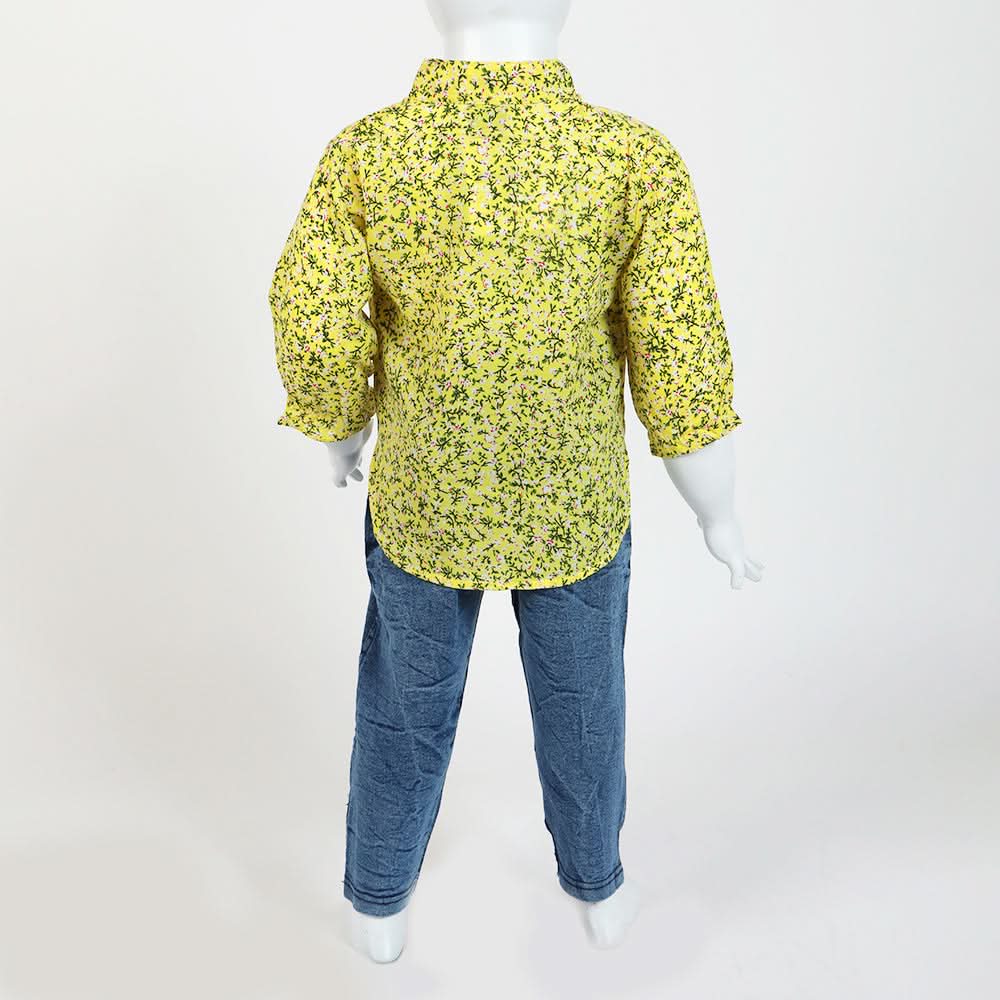 Girls Pant Suit - Yellow, Girls Suits, Chase Value, Chase Value