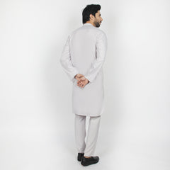 Eminent Men's Kurta Pajama Suit - Light Grey