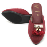 Girls Backless Pump - Maroon, Girls Backless Pump, Chase Value, Chase Value