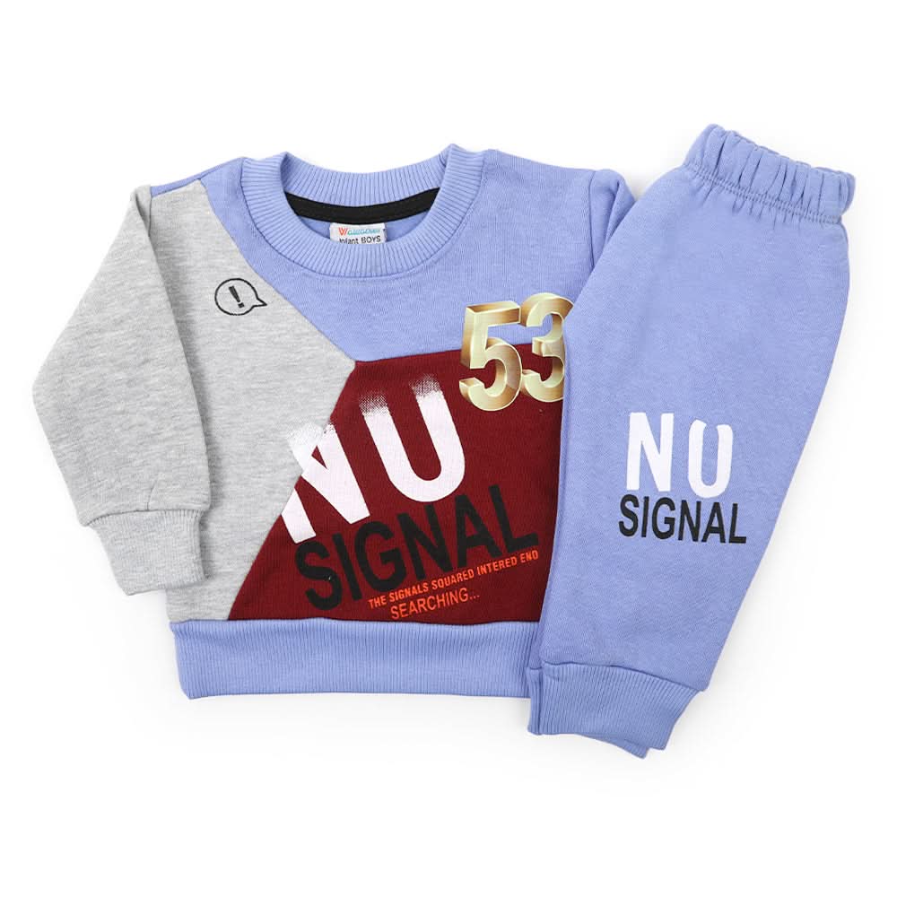 Newborn Boys Full Sleeves 2pcs Suit - Light Purple, Newborn Boys Sets & Suits, Chase Value, Chase Value