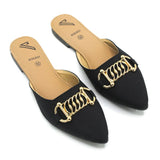 Women's Backless Pump - Black, Women Backless Pumps, Chase Value, Chase Value