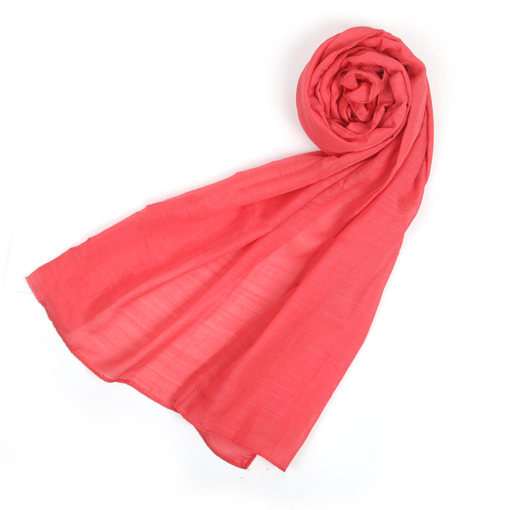 Women's Plain Turkish Stole - Red, Women Shawls & Scarves, Chase Value, Chase Value
