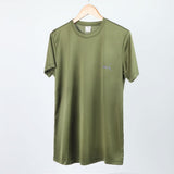 Men's Plain Half Sleeves Round Neck T-Shirt - Green, Men's T-Shirts & Polos, Chase Value, Chase Value