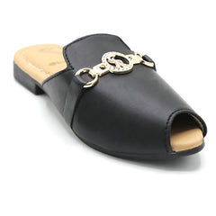 Girls Banto Slipper - Black