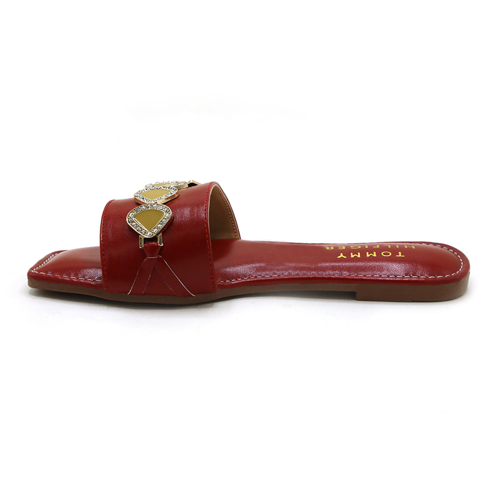 Women's Slipper - Red, Women Slippers, Chase Value, Chase Value