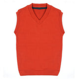 Boys Sleeveless Sweater - Rust, Boys Sweaters, Chase Value, Chase Value
