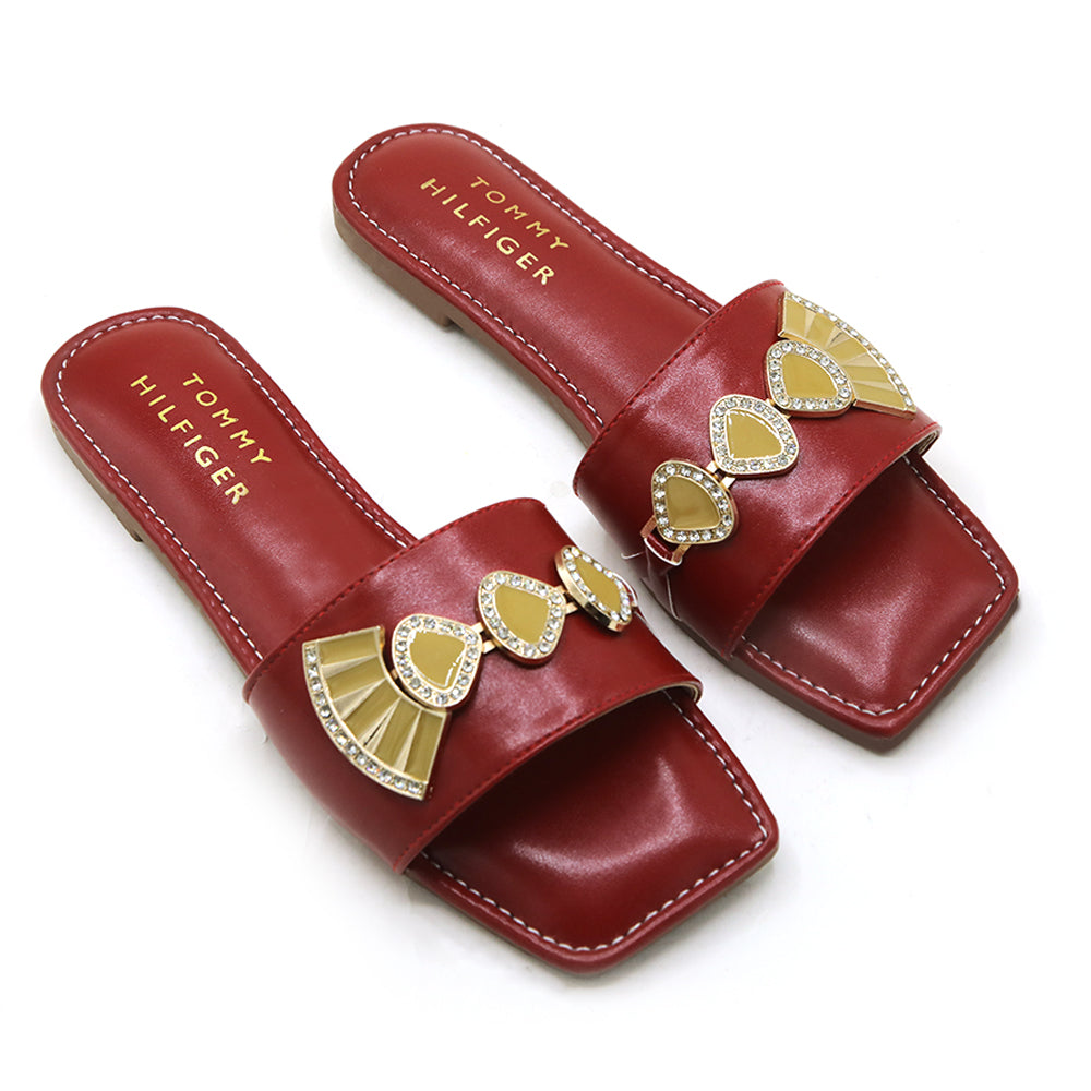 Women's Slipper - Red, Women Slippers, Chase Value, Chase Value