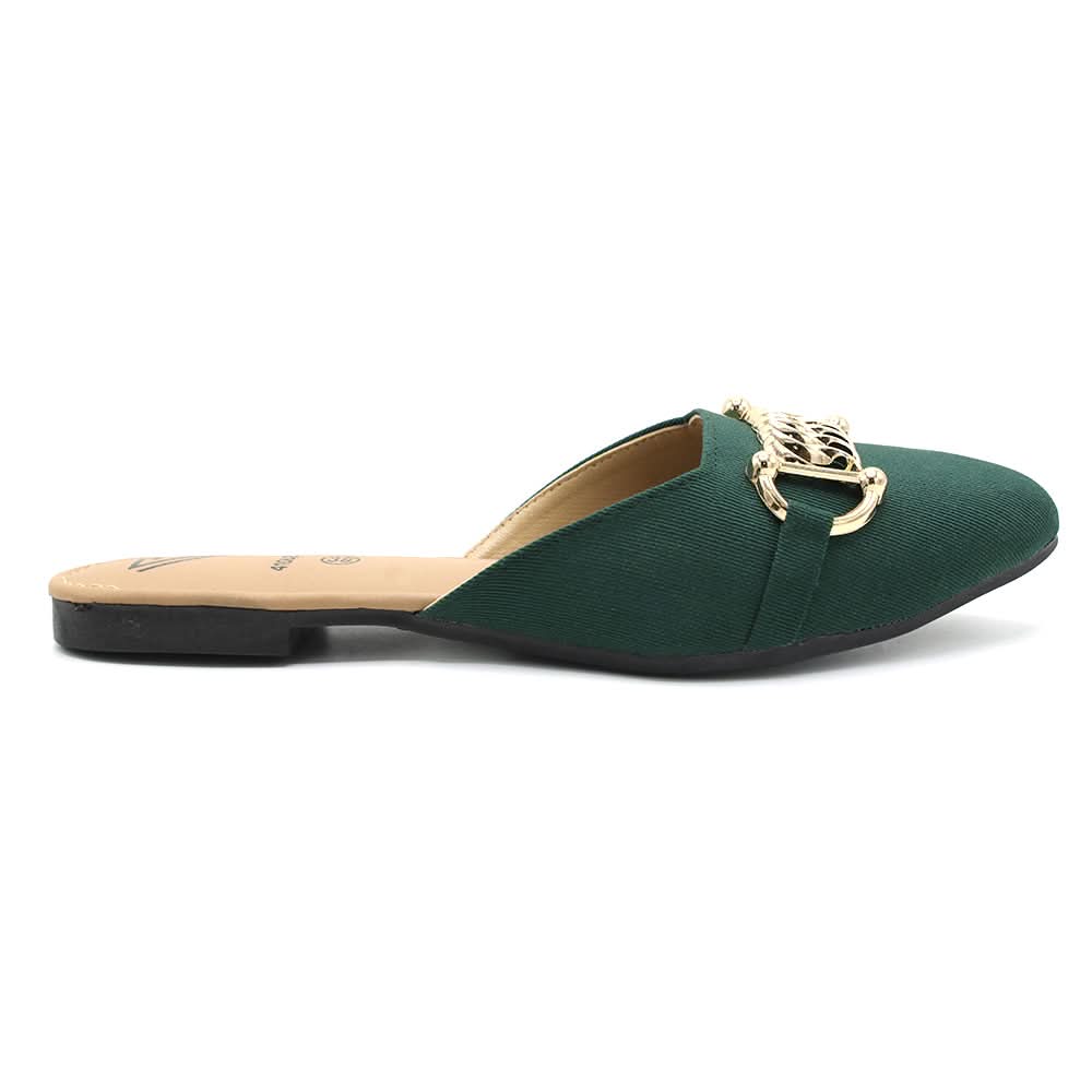 Women's Backless Pump - Green, Women Backless Pumps, Chase Value, Chase Value