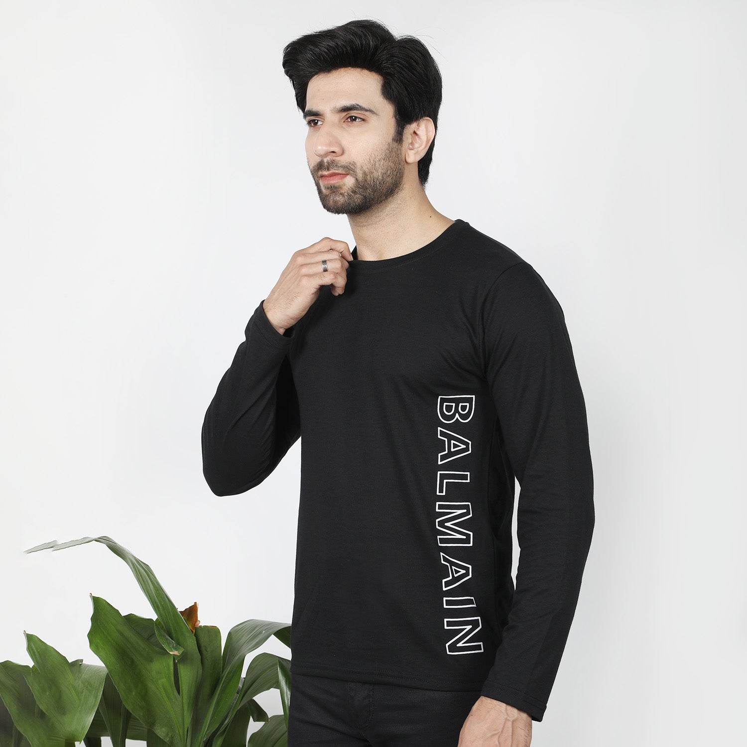 Men's Full Sleeves T-Shirt - Black, Men's T-Shirts & Polos, Chase Value, Chase Value