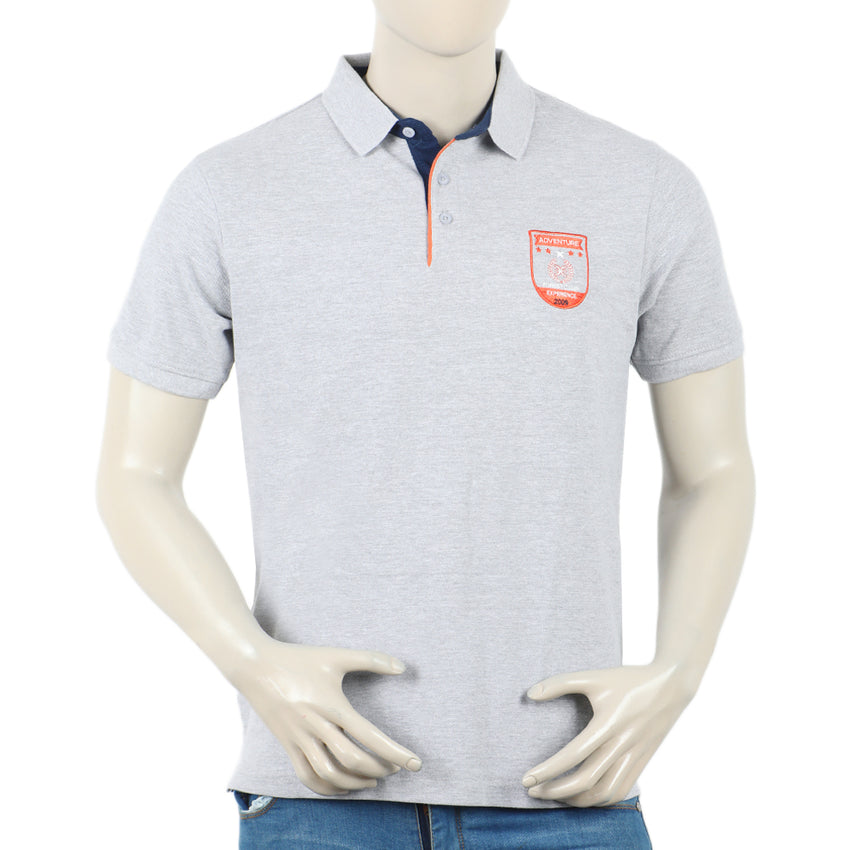 Eminent Men's Fashion Polo Half Sleeves T-Shirt - Ash Grey