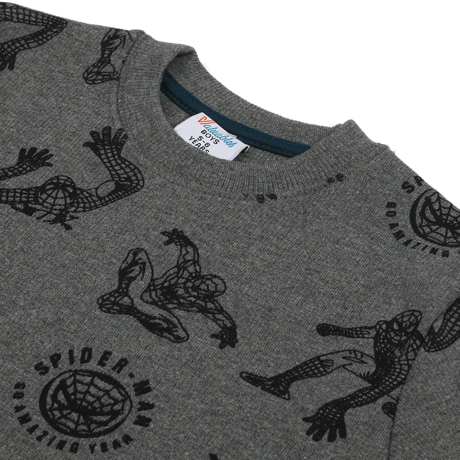 Boys Full Sleeves SweatShirt - Grey, Boys Hoodies & Sweat Shirts, Chase Value, Chase Value