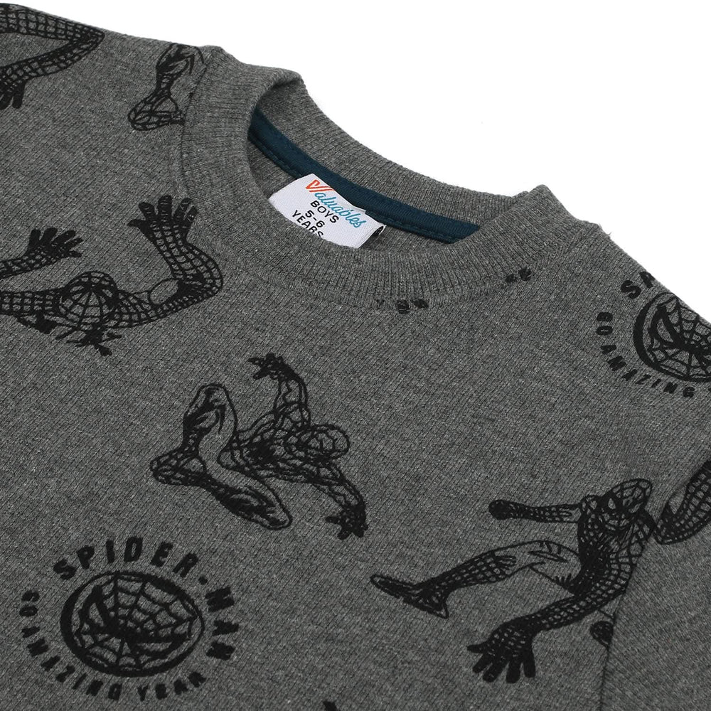 Boys Full Sleeves SweatShirt - Grey, Boys Hoodies & Sweat Shirts, Chase Value, Chase Value
