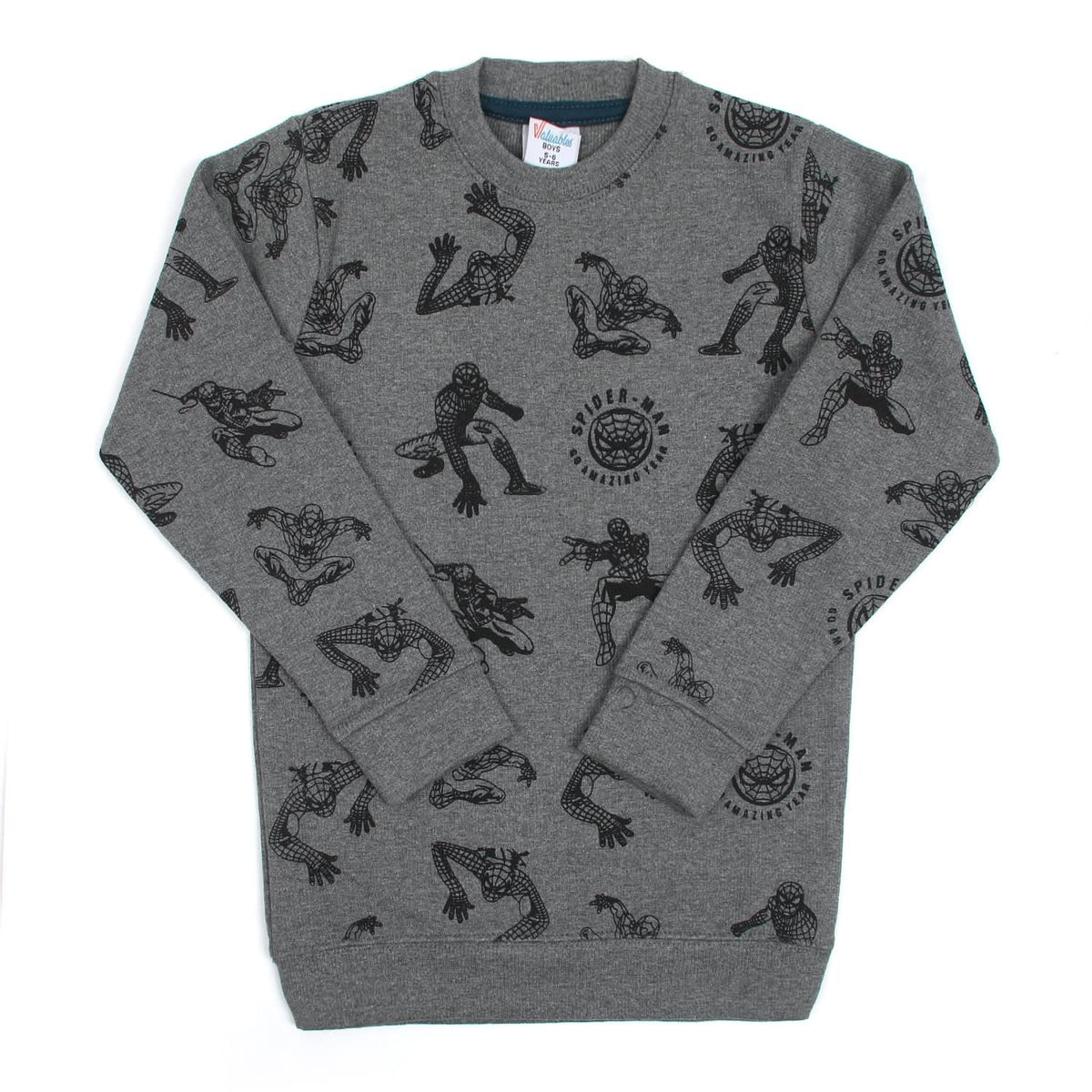 Boys Full Sleeves SweatShirt - Grey, Boys Hoodies & Sweat Shirts, Chase Value, Chase Value