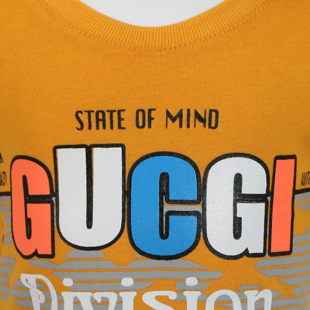 Newborn Boy Short Suit- Mustard, Newborn Boys Sets & Suits, Chase Value, Chase Value