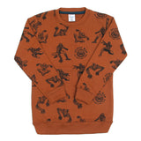 Boys Full Sleeves Sweatshirt - Brown, Boys Hoodies & Sweat Shirts, Chase Value, Chase Value
