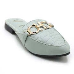 Girls Banto Slipper - Light Green