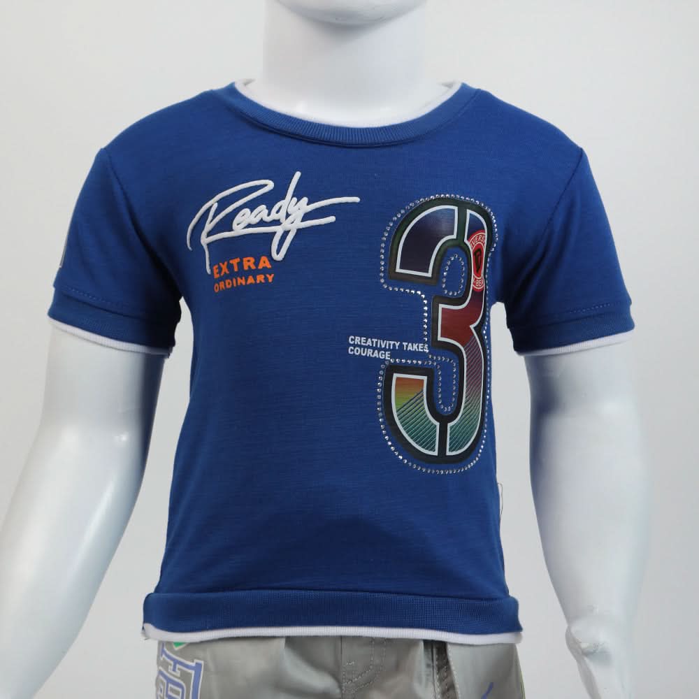 Newborn Boy T-Shirt - Blue, Newborn Boys Shirts & T-Shirts, Chase Value, Chase Value