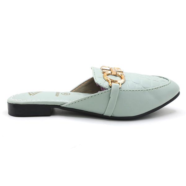 Girls Banto Slipper - Light Green