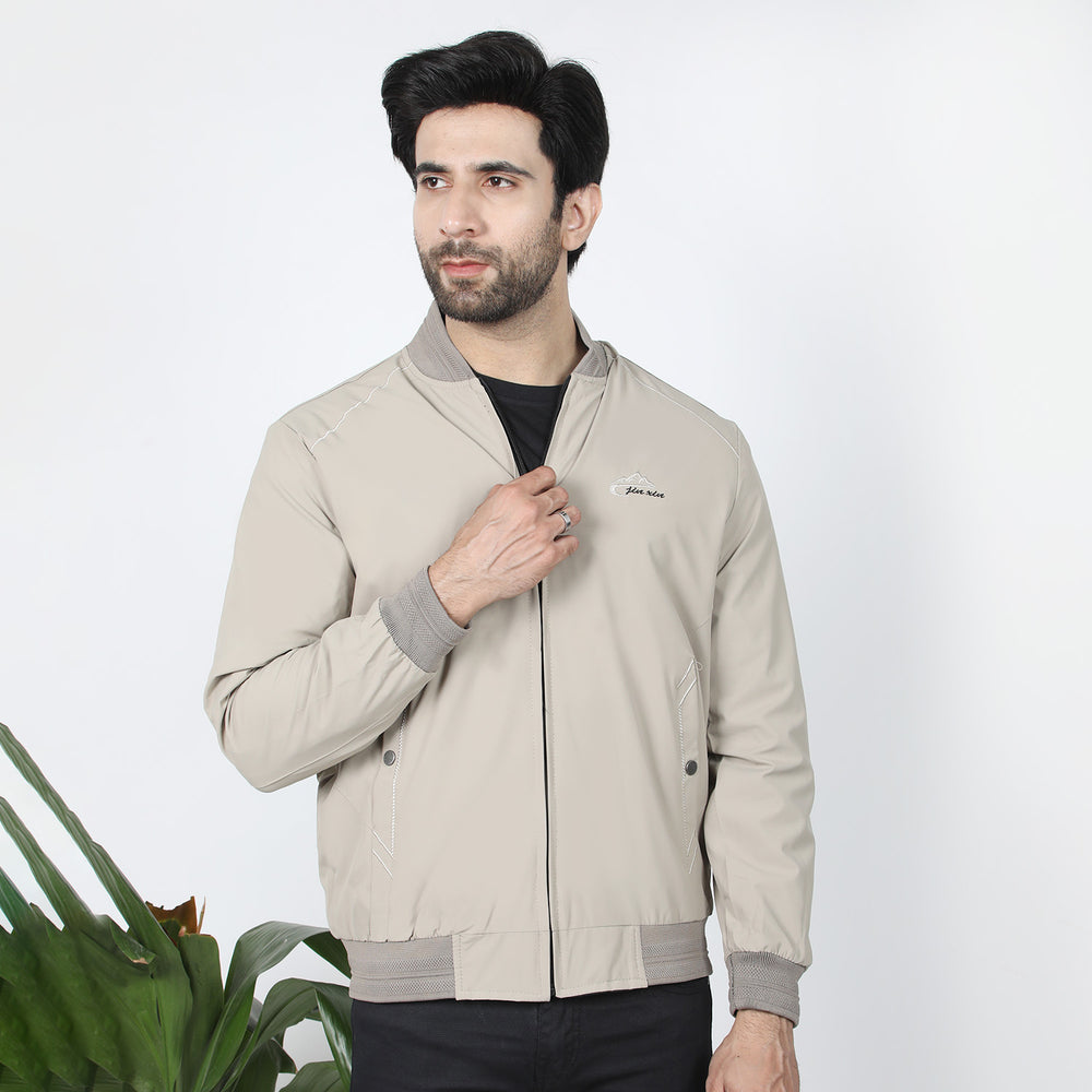 Men's Full Sleeves Jacket - Beige, Men's Jackets & Hoodies, Chase Value, Chase Value