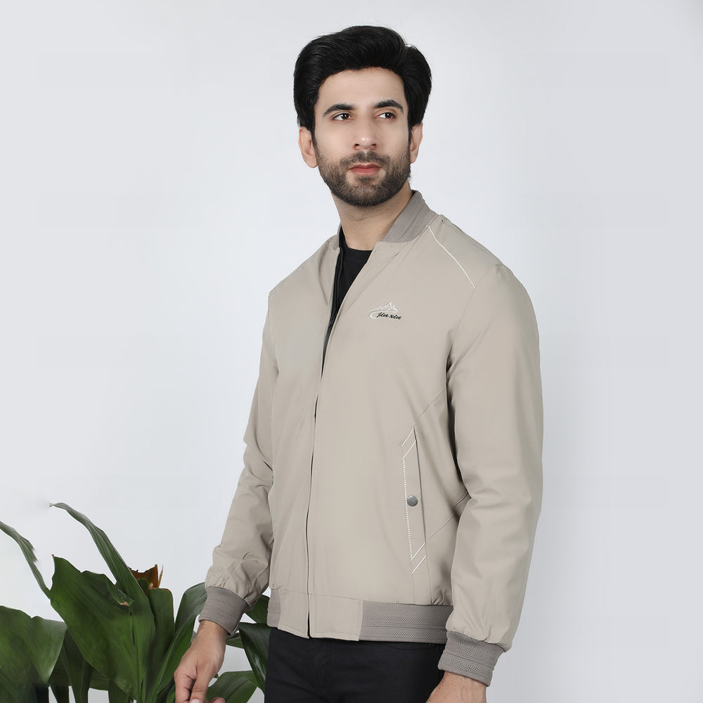 Men's Full Sleeves Jacket - Beige, Men's Jackets & Hoodies, Chase Value, Chase Value