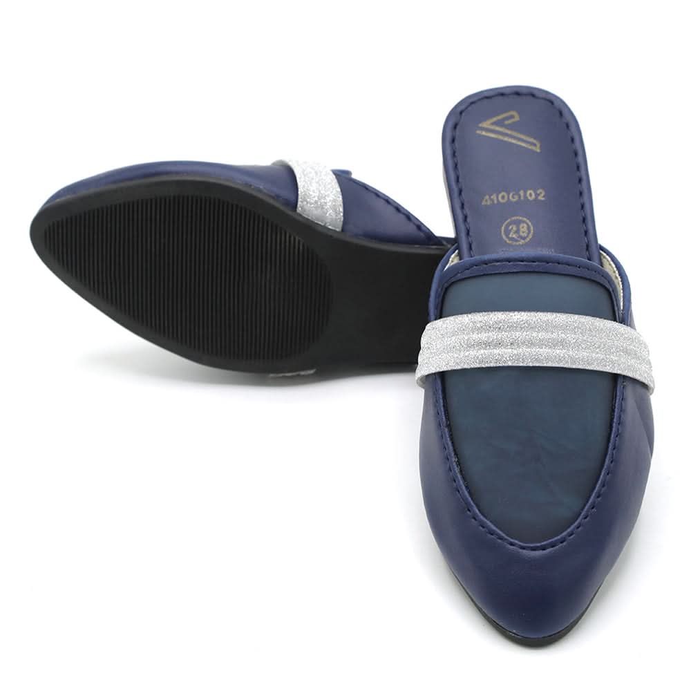 Girls Backless Pump - Blue, Girls Backless Pump, Chase Value, Chase Value