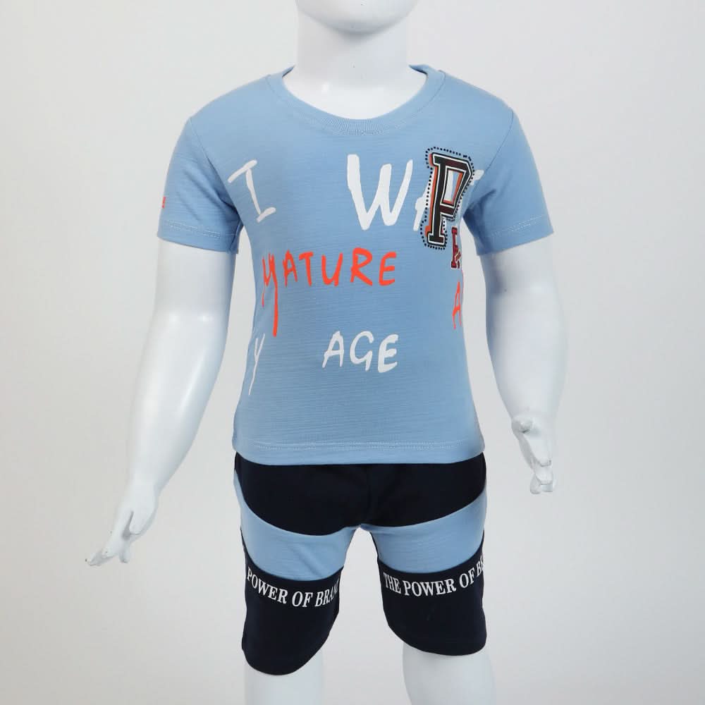 Newborn Boy Short - Light Blue, Newborn Boys Sets & Suits, Chase Value, Chase Value