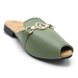 Girls Backless Pump - Light Green, Girls Backless Pump, Chase Value, Chase Value