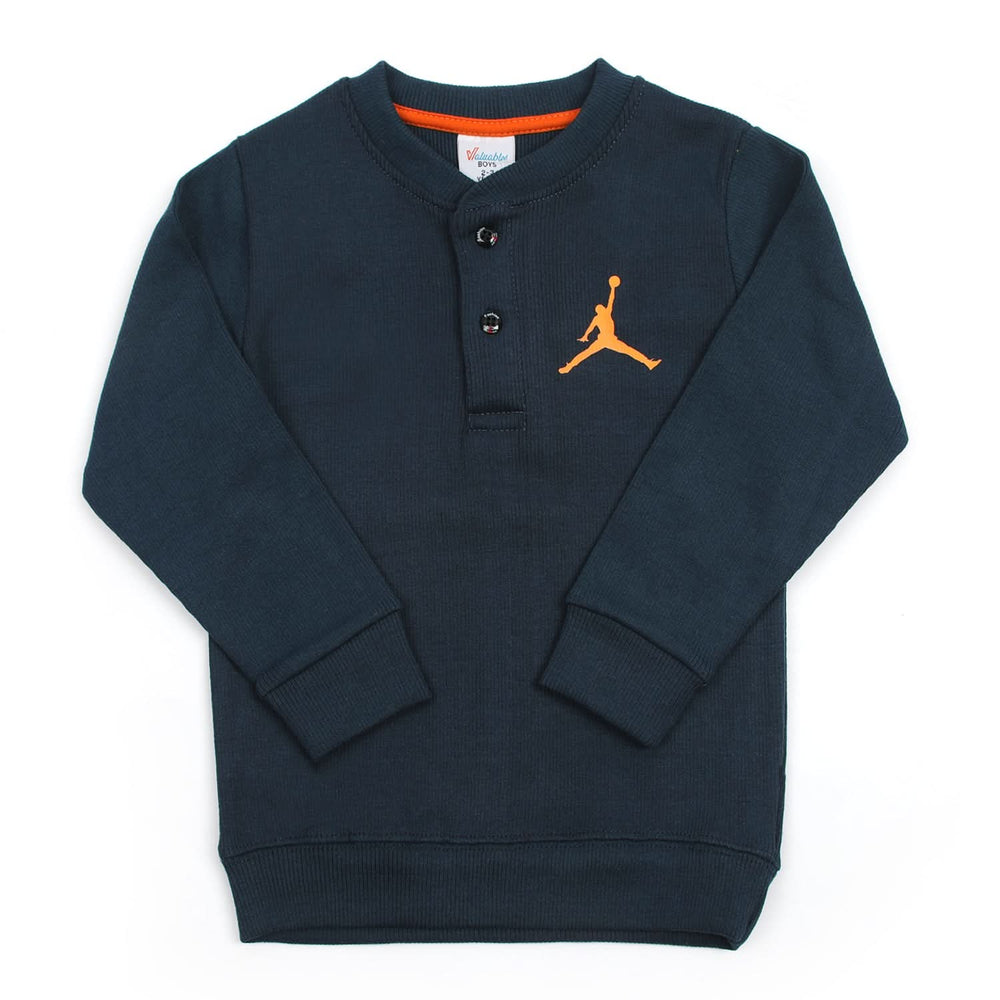 Boys Full Sleeves SweatShirt - Steel Blue, Boys Hoodies & Sweat Shirts, Chase Value, Chase Value