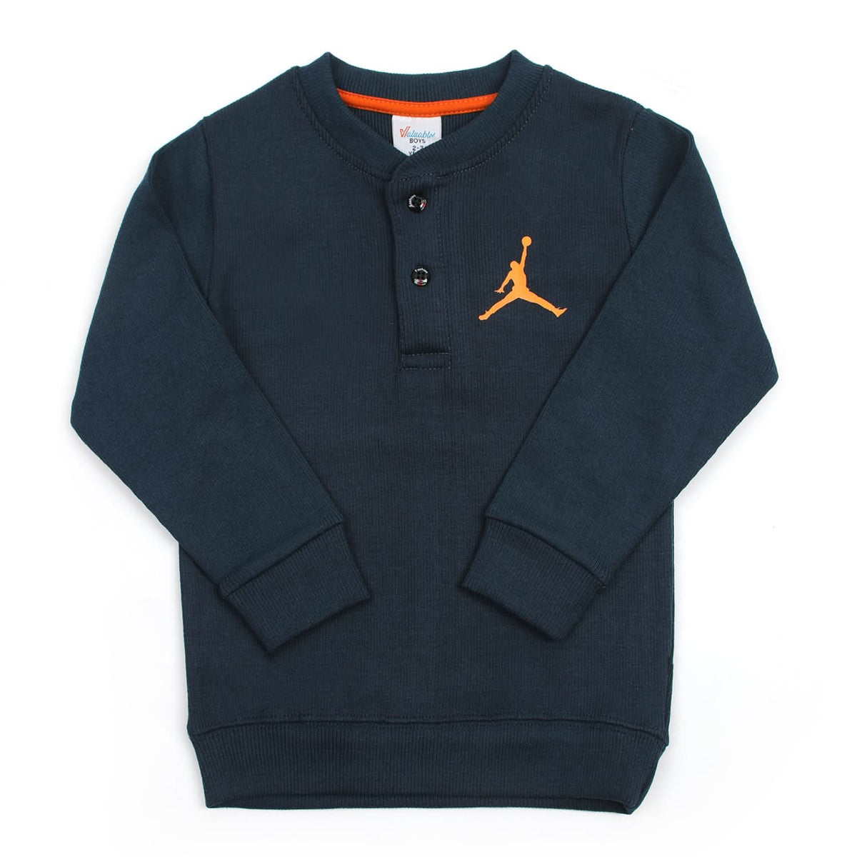 Boys Full Sleeves SweatShirt - Steel Blue, Boys Hoodies & Sweat Shirts, Chase Value, Chase Value