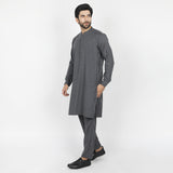 Eminent Men's Embroidered Kurta Pajama Suit - Charcoal, Men's Shalwar Kameez, Eminent, Chase Value