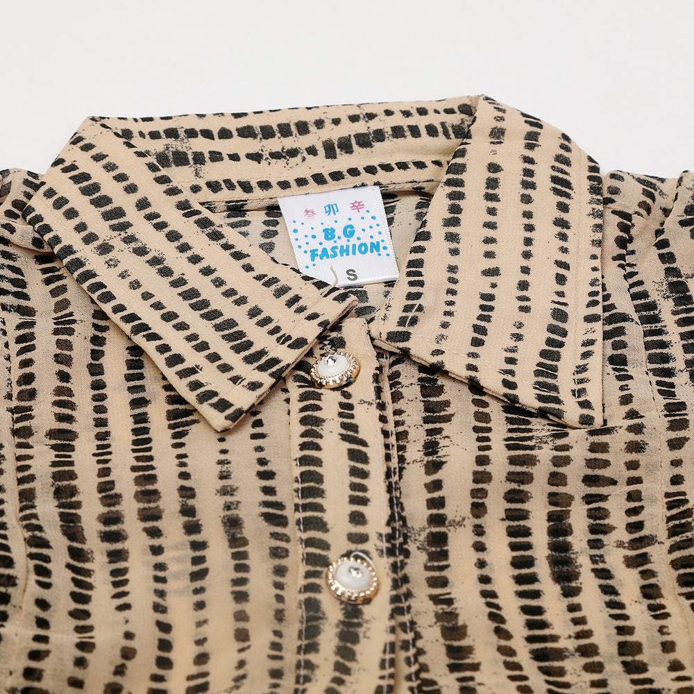 Girls Half Sleeves Suits - Beige, Girls Suits, Chase Value, Chase Value