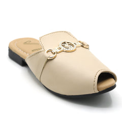 Girls Banto Slipper - Fawn