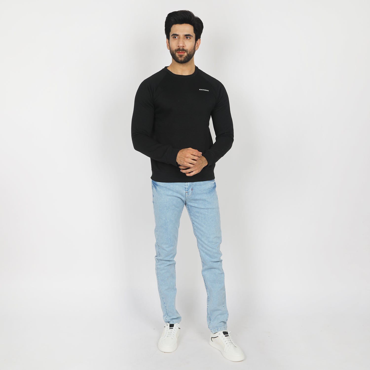 Eminent Men's Full Sleeves Sweat Shirt - Black, Men's T-Shirts & Polos, Eminent, Chase Value