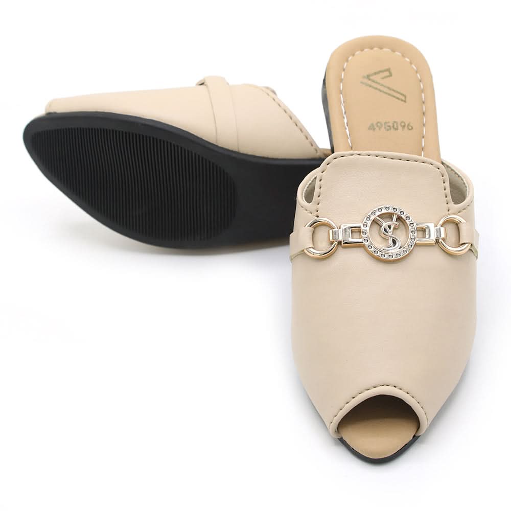 Girls Backless Pump - Fawn, Girls Backless Pump, Chase Value, Chase Value