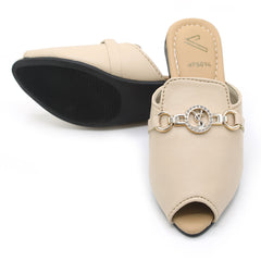 Girls Banto Slipper - Fawn