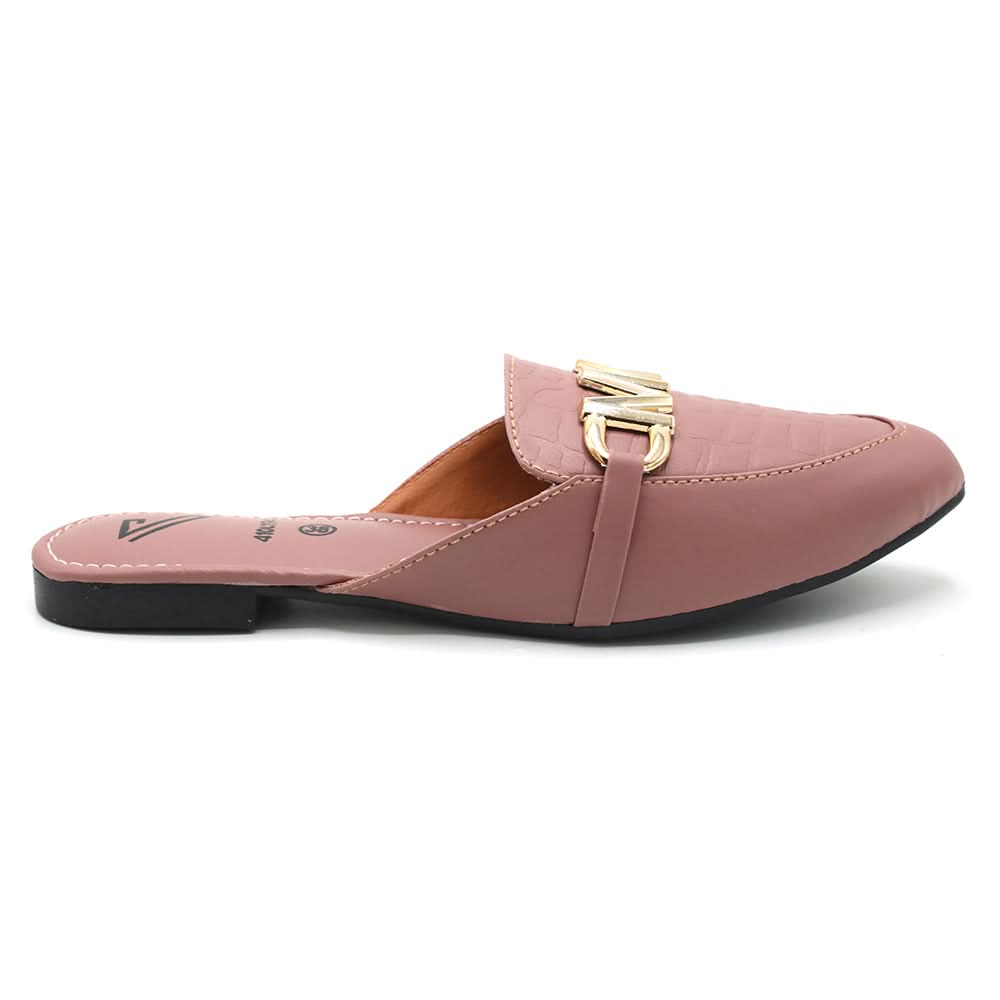 Women's Backless Pump - Peach, Women Backless Pumps, Chase Value, Chase Value