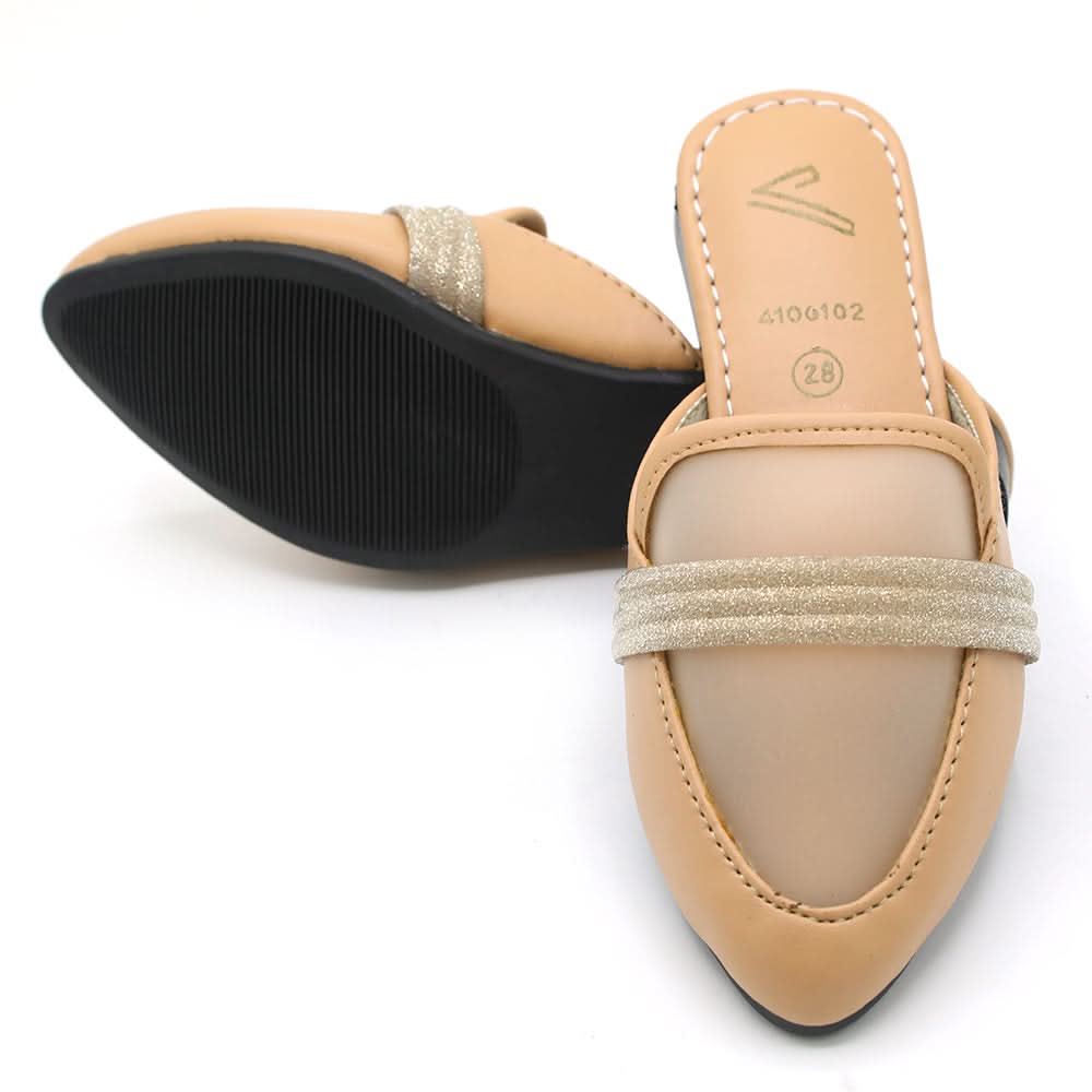 Girls Backless Pump - Fawn, Girls Backless Pump, Chase Value, Chase Value