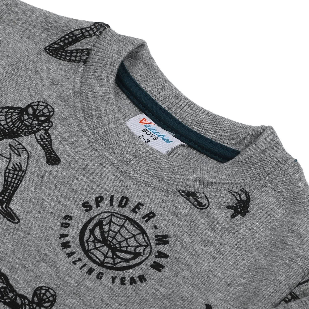Boys Full Sleeves SweatShirt - Light Grey, Boys Hoodies & Sweat Shirts, Chase Value, Chase Value