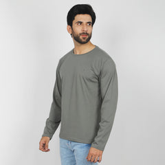 Eminent Men's Full Sleeves Round Neck T-Shirt - Dusty Olive