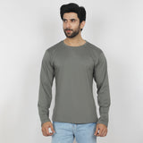 Eminent Men's Full Sleeves Round Neck T-Shirt - Dusty Olive, Men's T-Shirts & Polos, Eminent, Chase Value